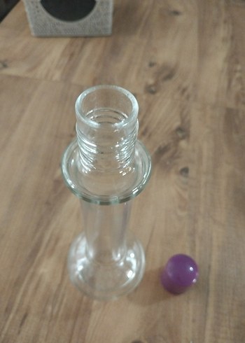 Mor Kapaklı Şeffaf Oje Temizleyici Şişe - Görsel 5