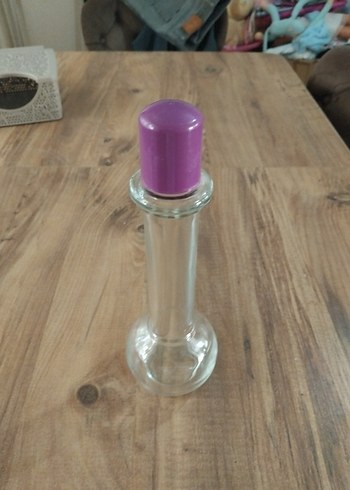 Mor Kapaklı Şeffaf Oje Temizleyici Şişe - Görsel 7