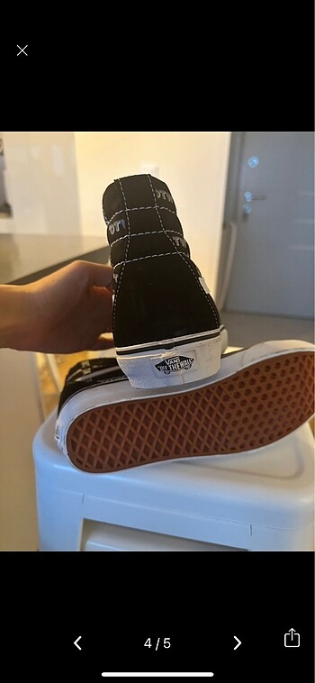 41 Beden siyah Renk Vans bot