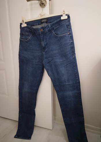 Kadın Lacivert Regular Fit Denim Pantolon