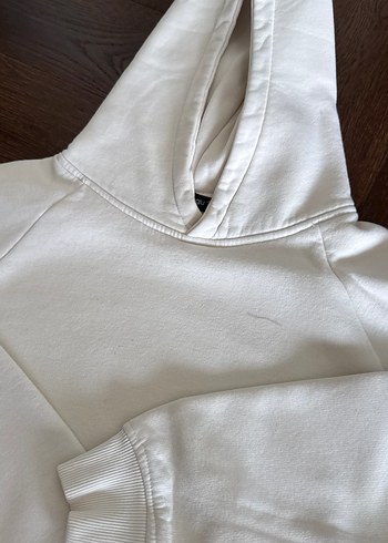 s Beden Kadın krem beyyoglu Kapüşonlu Sweatshirt
