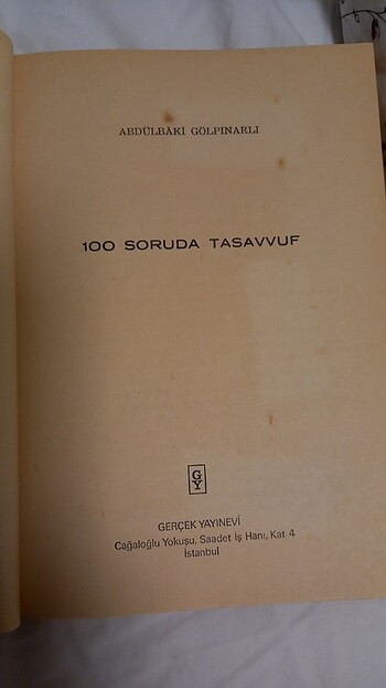  Beden Renk 100 soruda tasavvuf