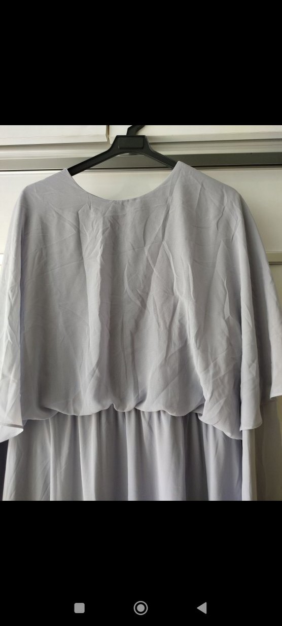 Pelerinli Şifon Özel gün elbisesi - Görsel 5