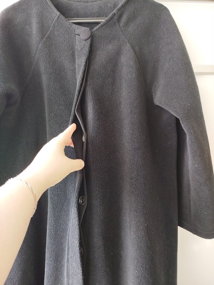 Siyah Kap Boy Polar  Kaban - Görsel 2