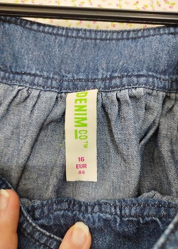 Düğmeli Lacivert Midi Kot Elbise - Görsel 4