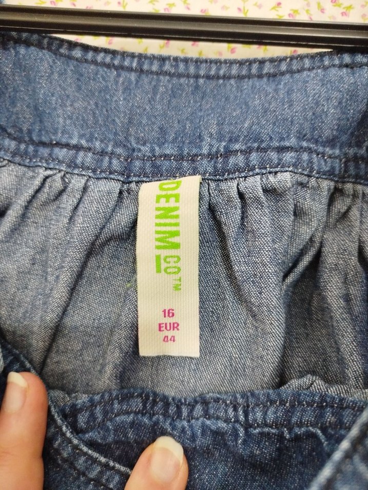 Düğmeli Lacivert Midi Kot Elbise - Görsel 4