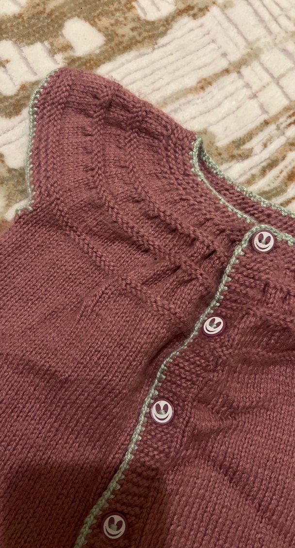 Bordo Örgü Kolsuz Kız Hırka - Görsel 2