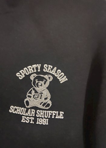 Siyah Kadın Rahat Kesim Eşofman takımı - Görsel 6