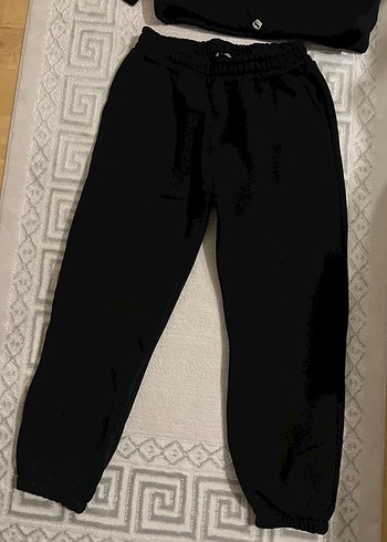 Siyah Kadın Rahat Kesim Eşofman takımı - Görsel 3