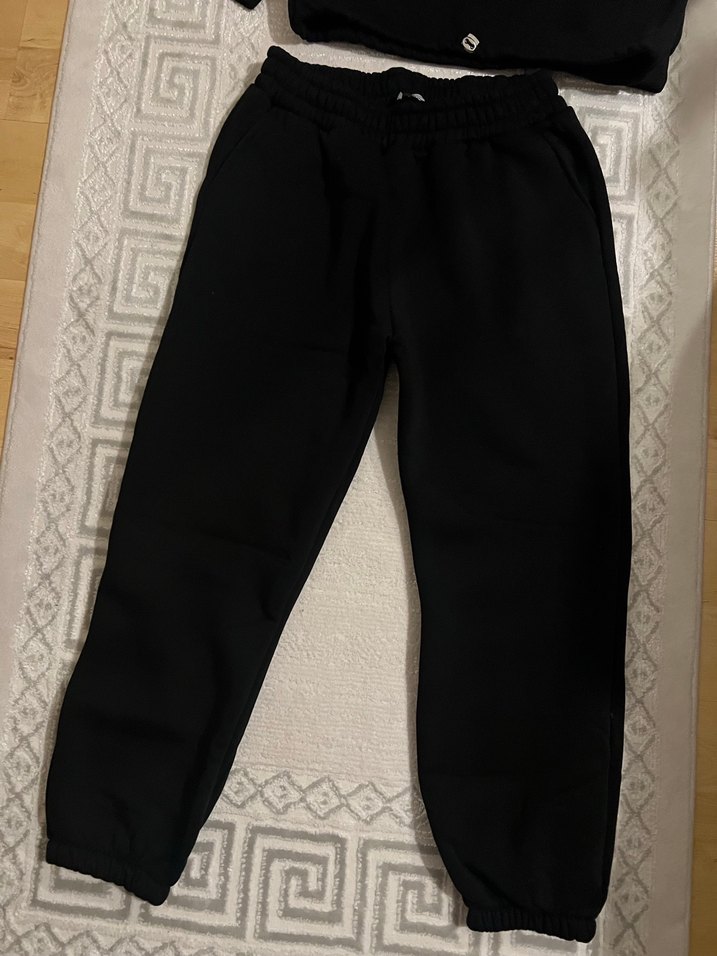 Siyah Kadın Rahat Kesim Eşofman takımı - Görsel 3