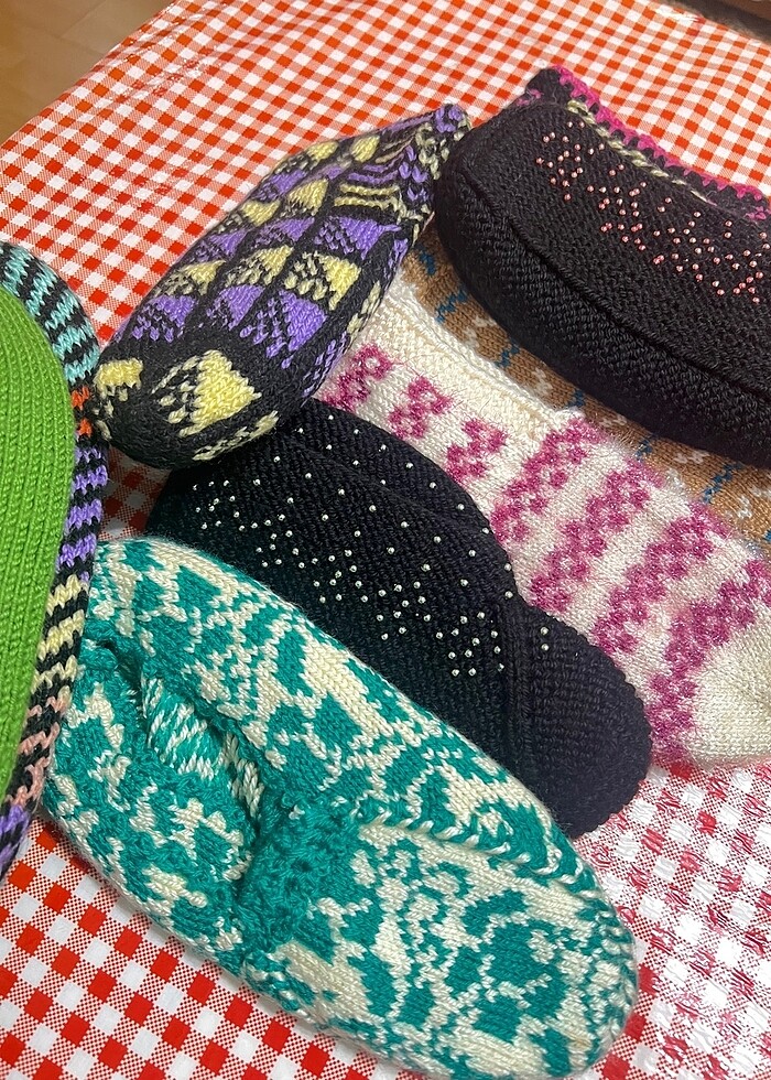 Örgü patik - Görsel 2