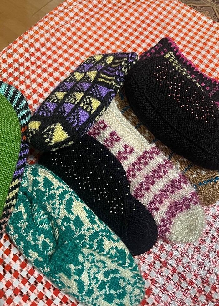 Örgü patik - Görsel 4