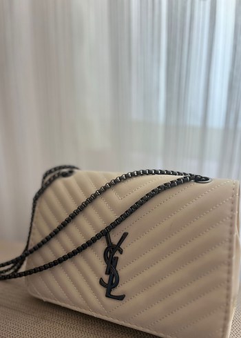 Bej Deri Kadın Omuz Çantası - Görsel 2