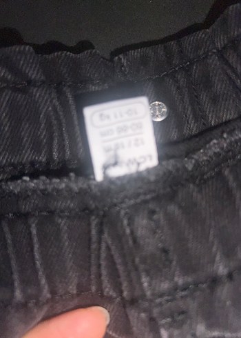 Nakışlı Siyah Kız Çocuk Kot Etek - Görsel 3