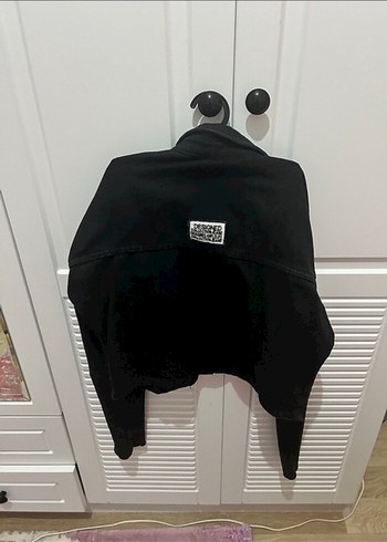 LC Waikiki Siyah Düğmeli Kadın Denim Ceket