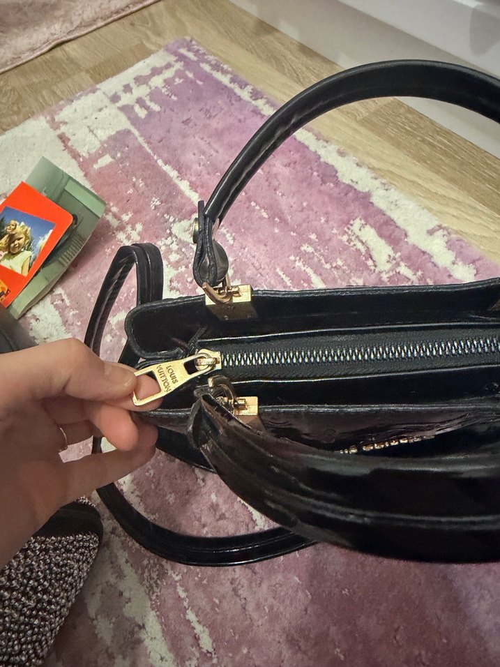 Louis Vuitton Siyah Deri Kadın Çanta - Görsel 5