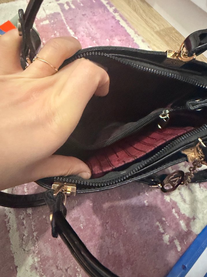 Louis Vuitton Siyah Deri Kadın Çanta - Görsel 4