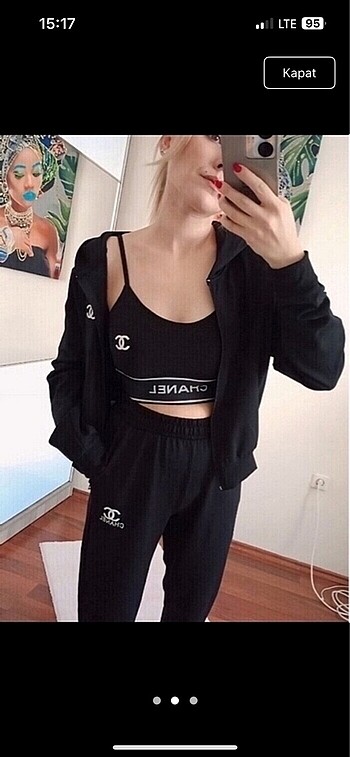 Chanel Chanel üçlü takım yeni etiketli sm