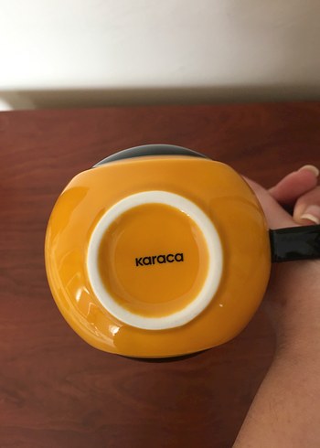 Karaca Sarı Siyah Seramik Kupa - Görsel 3