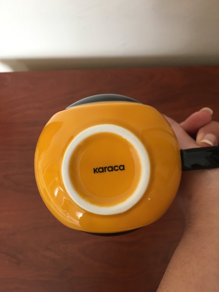 Karaca Sarı Siyah Seramik Kupa - Görsel 3