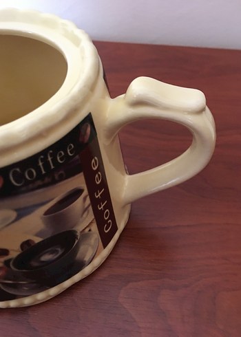 Renkli Baskılı Bej Çaydanlık - Görsel 3