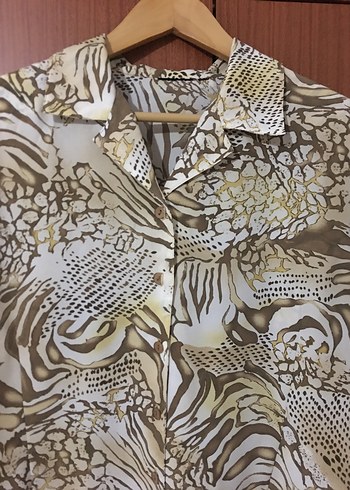 Desenli Bohem Kadın Gömlek - Görsel 2