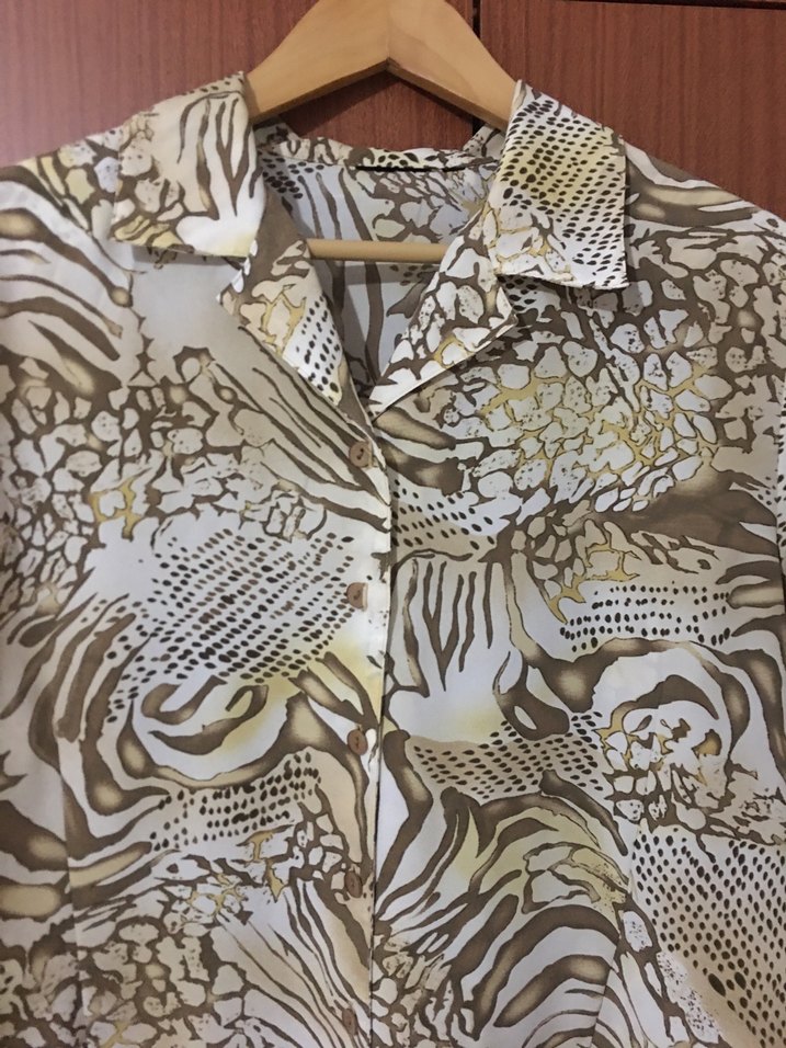 Desenli Bohem Kadın Gömlek - Görsel 2