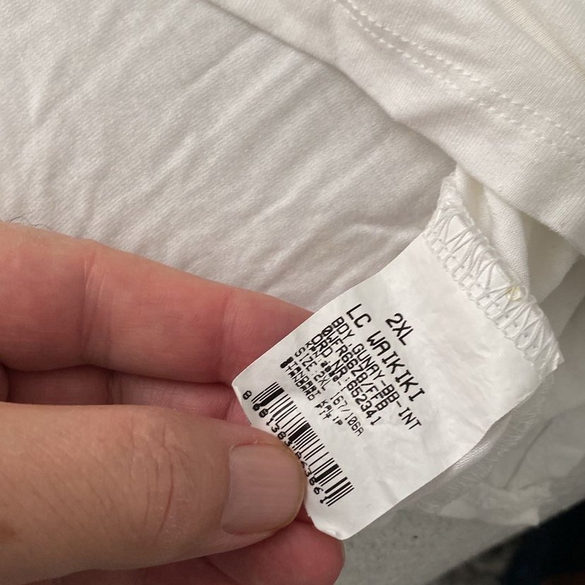 Kadın Beyaz V Yakalı Basic Tişört - Görsel 5