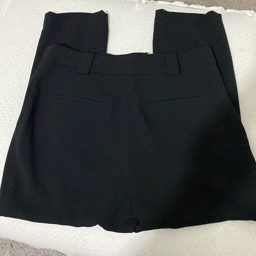 Siyah Midi Kumaş Kadın Pantolon - Görsel 5