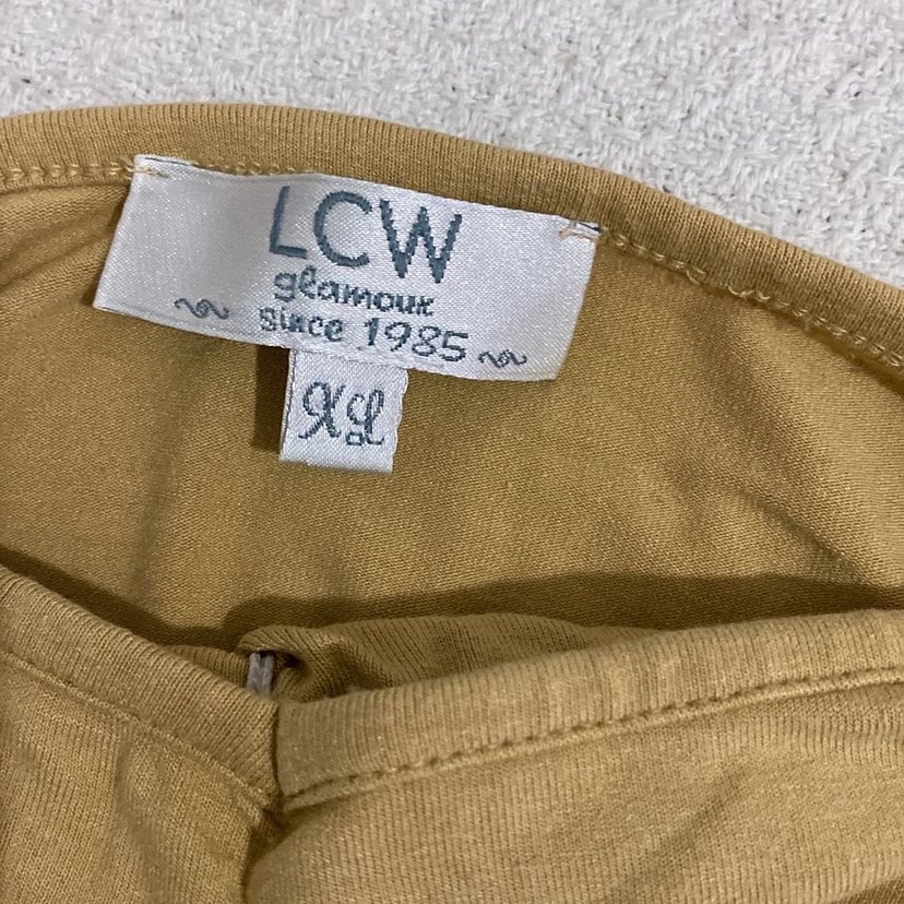 Sarı Keten V Yaka Mini Atlet - Görsel 4