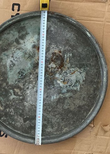 Antika bakır tepsi - Görsel 4