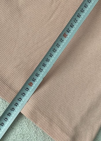 Pembe Keten Fitted Askılı Kadın Atlet - Görsel 5