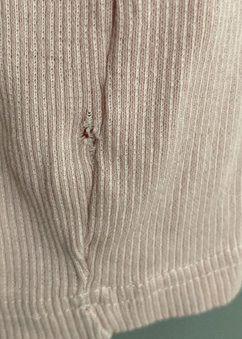 Pembe Keten Fitted Askılı Kadın Atlet - Görsel 4