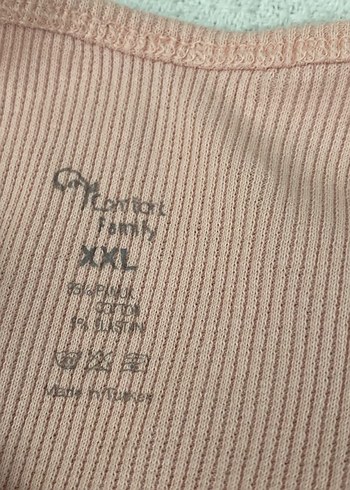 Pembe Keten Fitted Askılı Kadın Atlet - Görsel 6