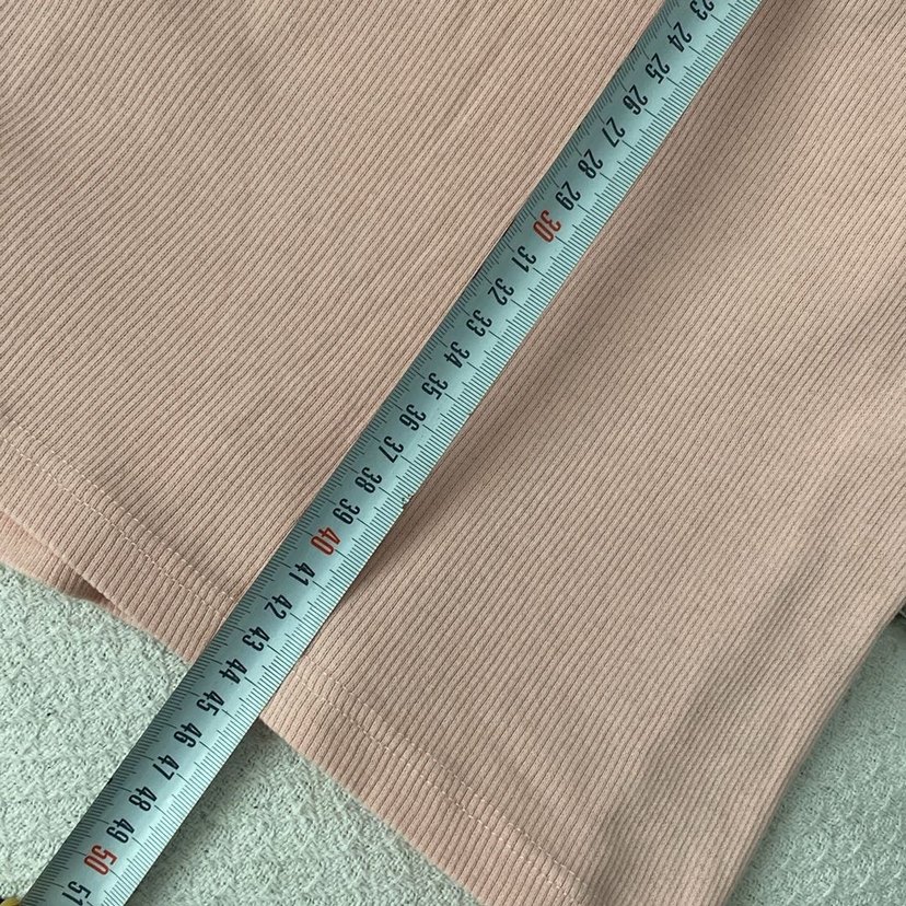 Pembe Keten Fitted Askılı Kadın Atlet - Görsel 5