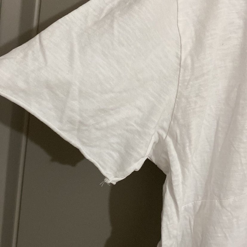 Beyaz Kısa Kollu Tişört oversize - Görsel 3