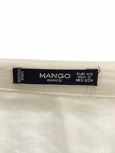 xs Beden beyaz Renk Mango Gömlek %70 İndirimli.