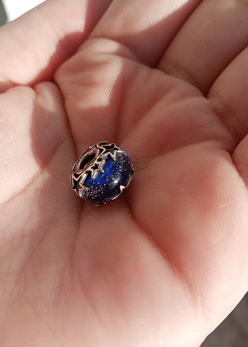 Galaksi Mavisi ve Yıldız Murano Charm - Görsel 5