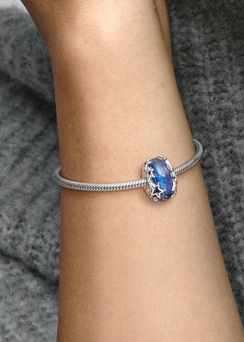 Galaksi Mavisi ve Yıldız Murano Charm - Görsel 4