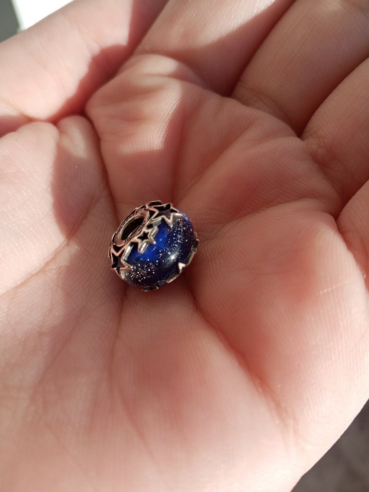 Galaksi Mavisi ve Yıldız Murano Charm - Görsel 5