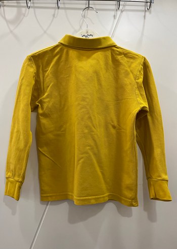 Sarı Uzun Kollu Erkek Polo Tişört - Görsel 2