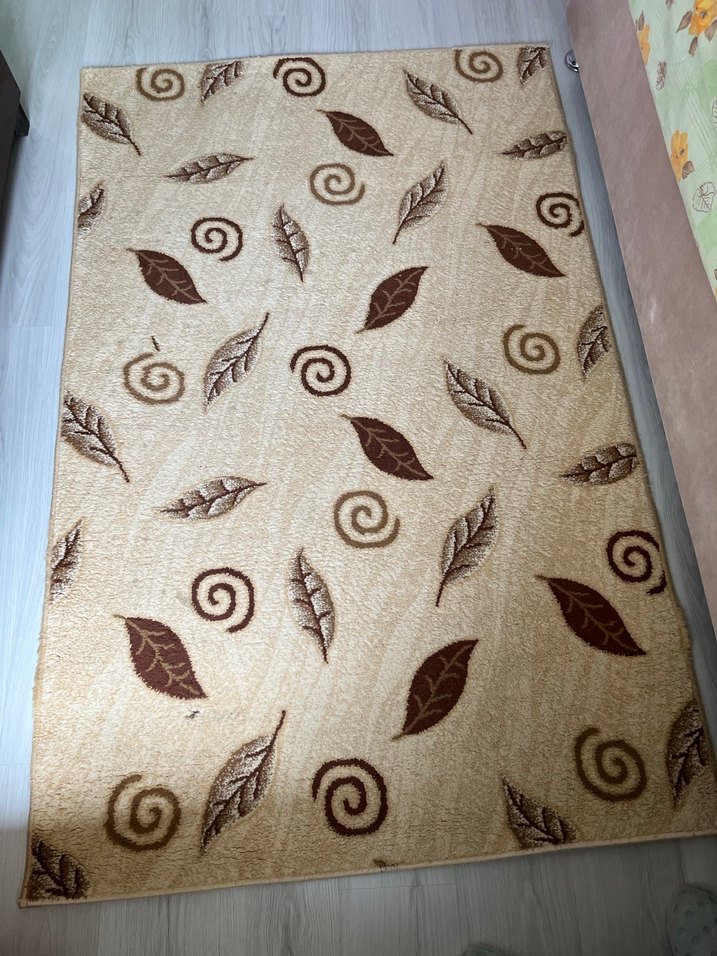 Kahverengi Baskılı Desenli Halı - Görsel 2