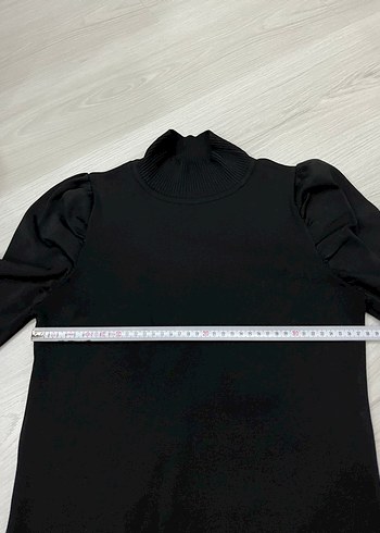 Dik Yaka Prenses Poplin Kol Bluz - Görsel 5