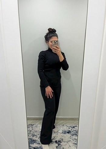 Dik Yaka Prenses Poplin Kol Bluz - Görsel 8