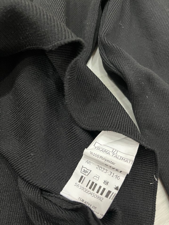 Dik Yaka Prenses Poplin Kol Bluz - Görsel 4