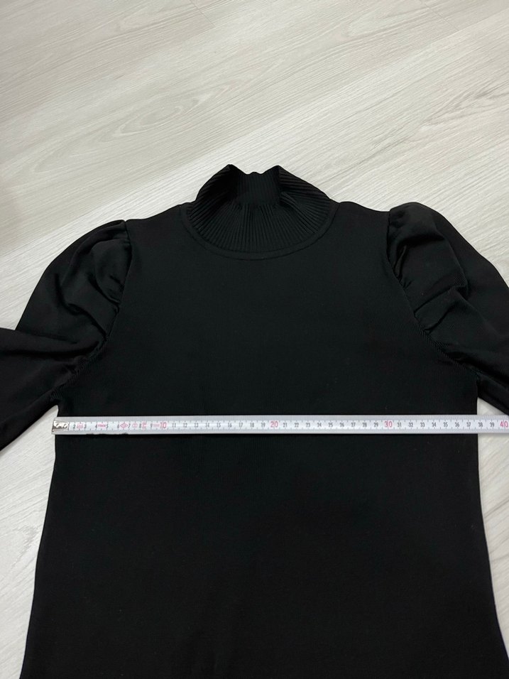 Dik Yaka Prenses Poplin Kol Bluz - Görsel 5