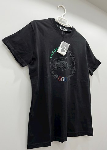 Lacoste Lacoste Siyah Baskılı Erkek Tişört