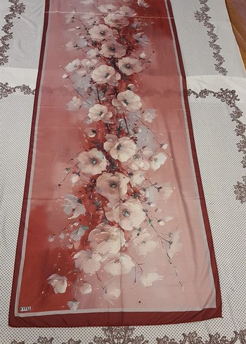 Diğer Bordo Çiçek Desenli Kadın sal