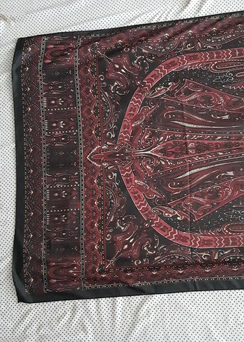 Beden Bordo Desenli Bohem Şal