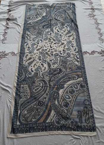Diğer Bohem Gri Midi Desenli Şal